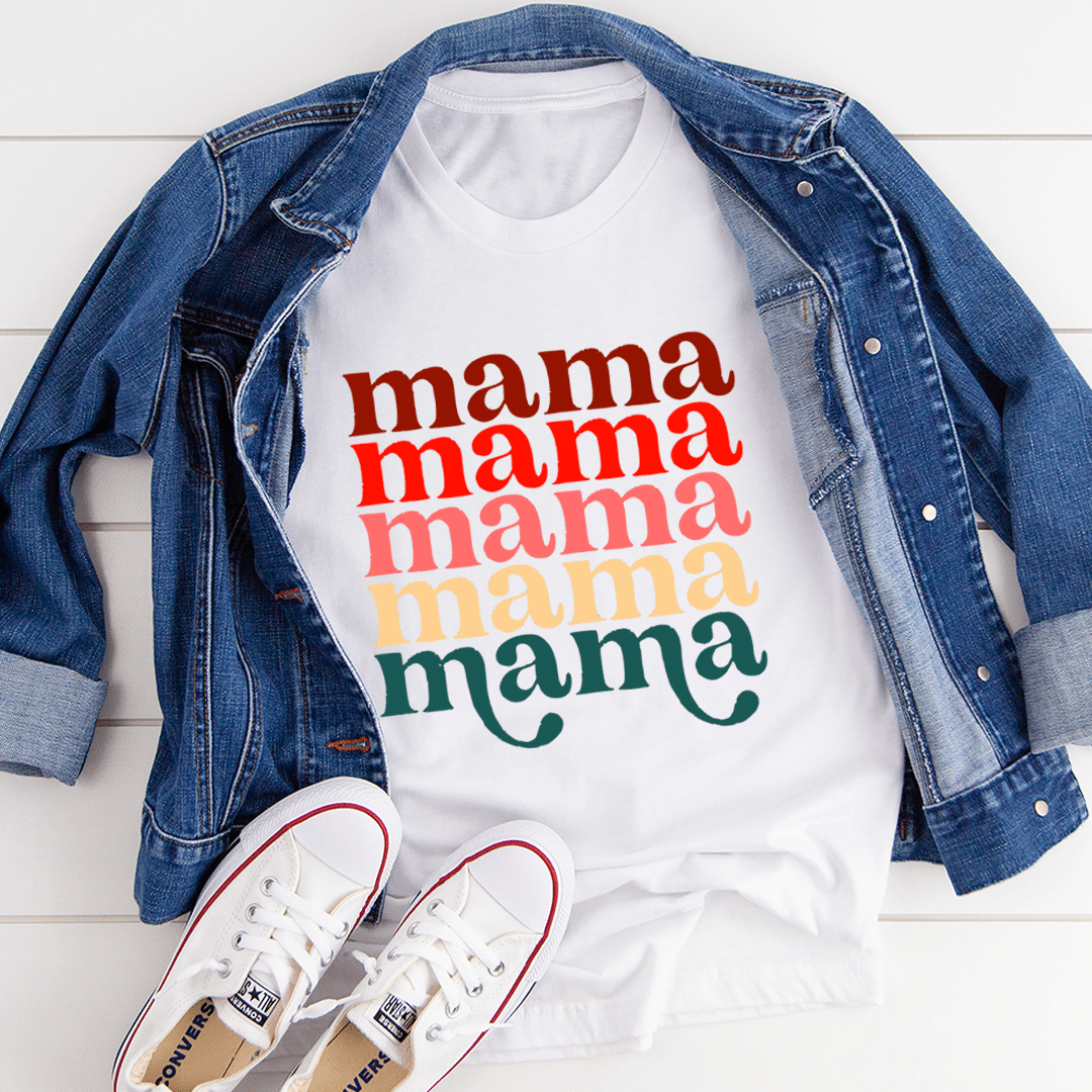 The Mama Vintage Colors Signature Tee - The Coral Palm LLC