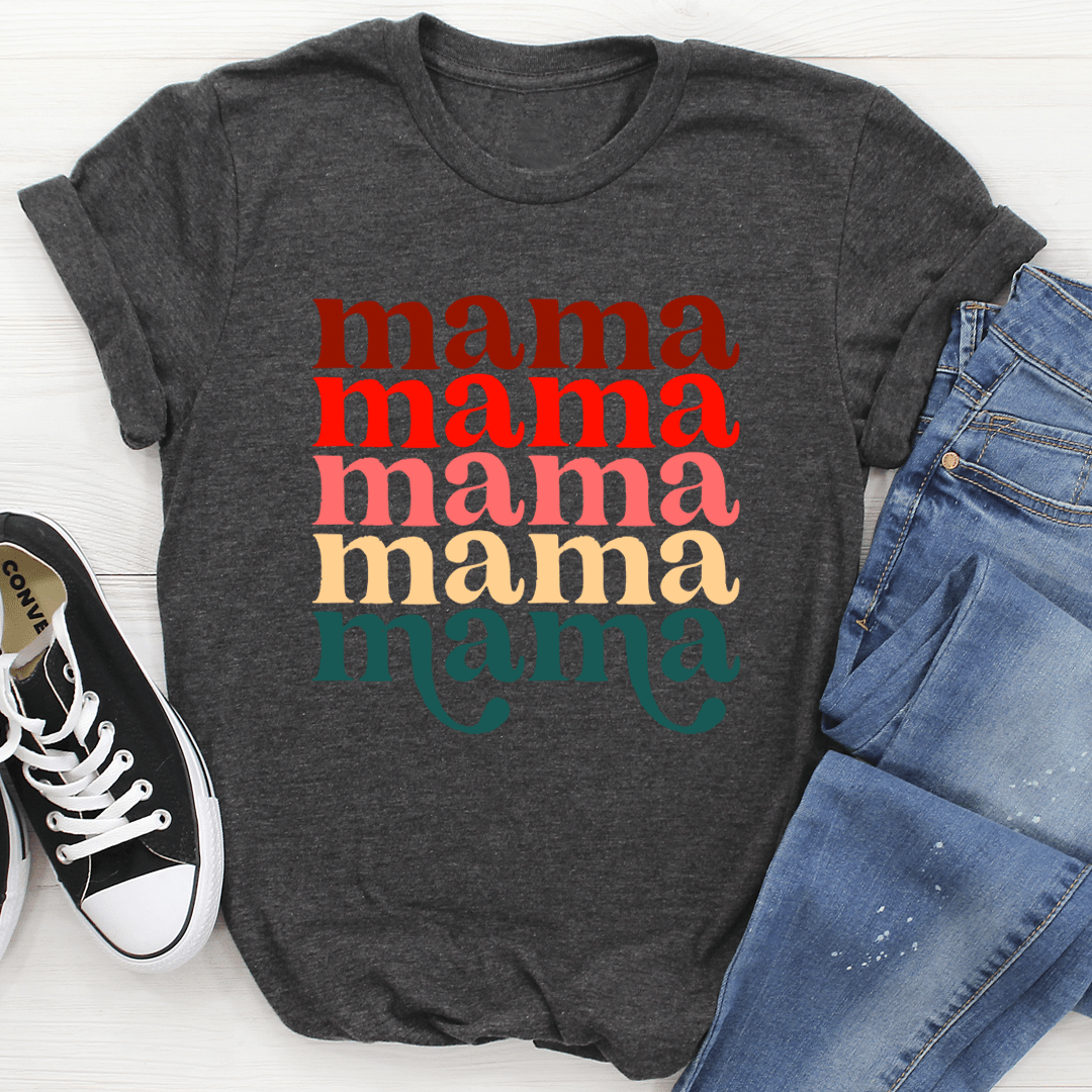 The Mama Vintage Colors Signature Tee - The Coral Palm LLC