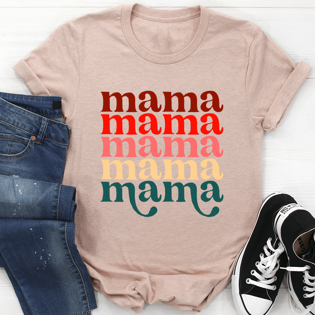The Mama Vintage Colors Signature Tee - The Coral Palm LLC