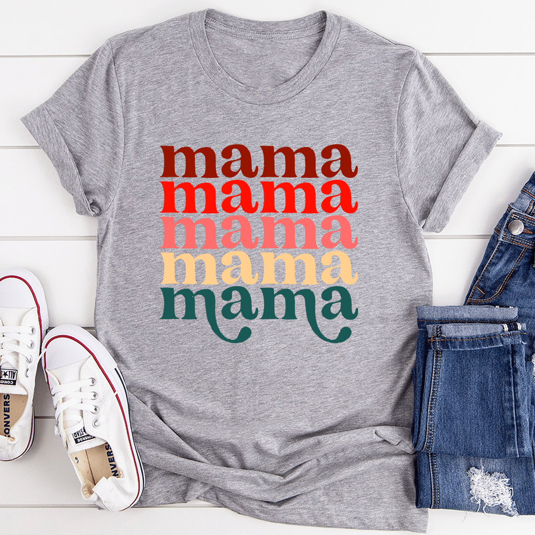The Mama Vintage Colors Signature Tee - The Coral Palm LLC