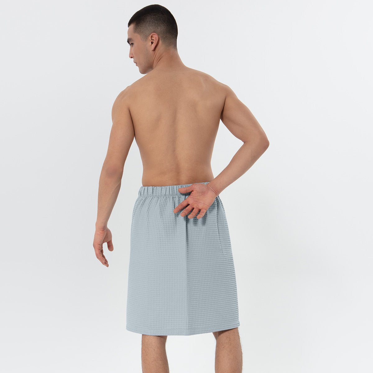 Men’s Organic Turkish Cotton Waffle Towel Wrap - The Coral Palm LLC