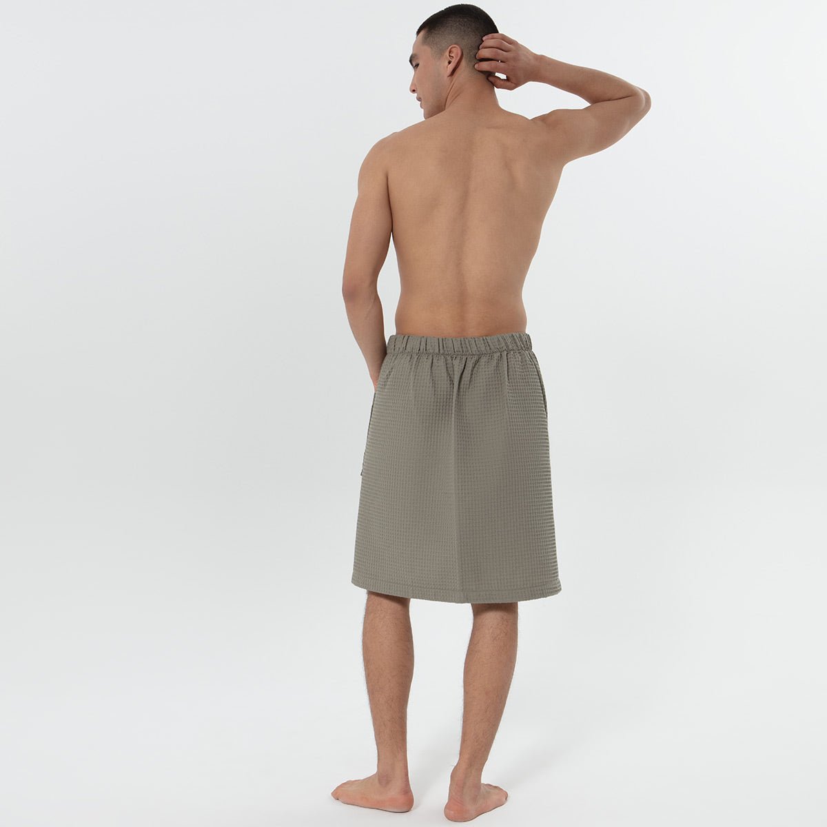 Men’s Organic Turkish Cotton Waffle Towel Wrap - The Coral Palm LLC