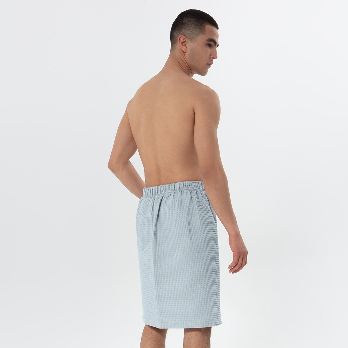 Men’s Organic Turkish Cotton Waffle Towel Wrap - The Coral Palm LLC
