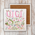Mother's Day Wild Flowers Gigi Stone Coaster - The Coral Palm LLC