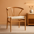 Natural Hemp Mid Century Woven Armchair Indoor Outdoor - The Coral Palm LLC