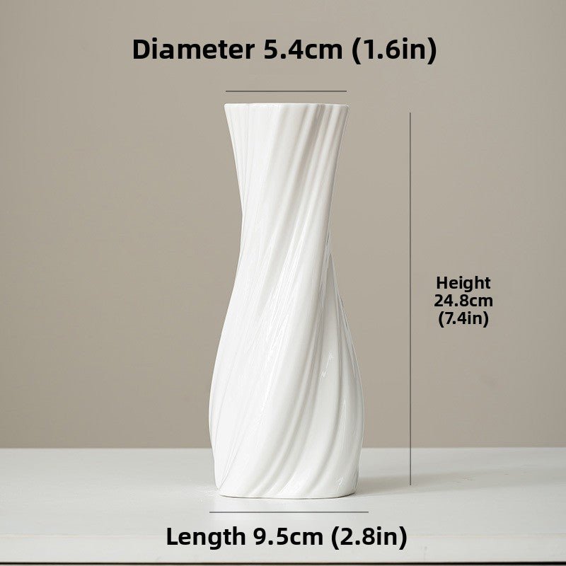 Nordic Sculpted Ceramic Vase - The Coral Palm LLC
