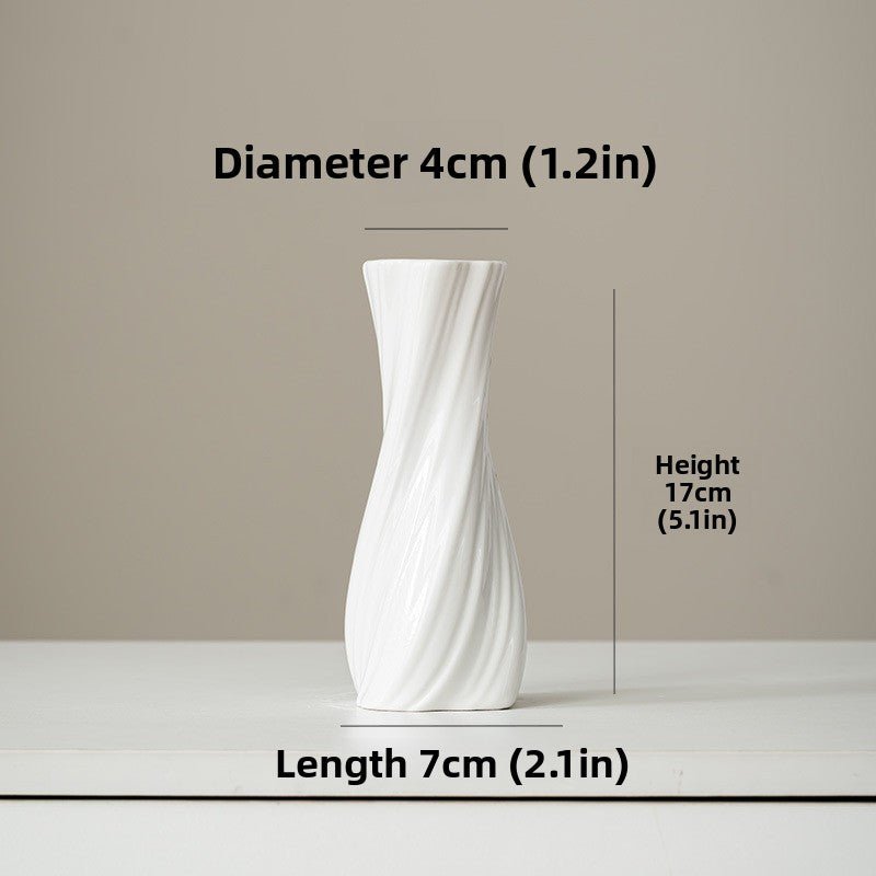 Nordic Sculpted Ceramic Vase - The Coral Palm LLC