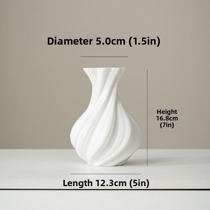 Nordic Sculpted Ceramic Vase - The Coral Palm LLC