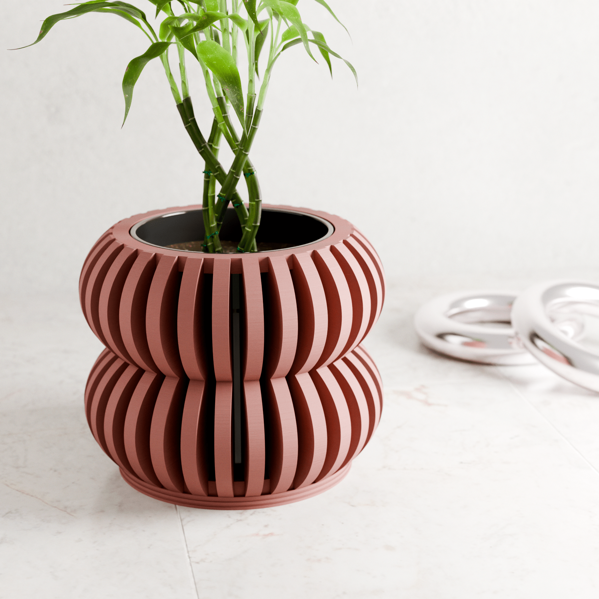 Orchid Planter DOUBLE BUBBLES - The Coral Palm LLC