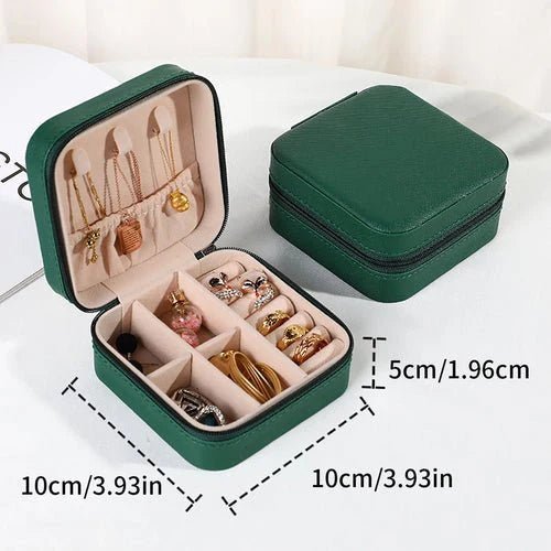 The Luxe Mini Travel Jewelry Case - The Coral Palm LLC