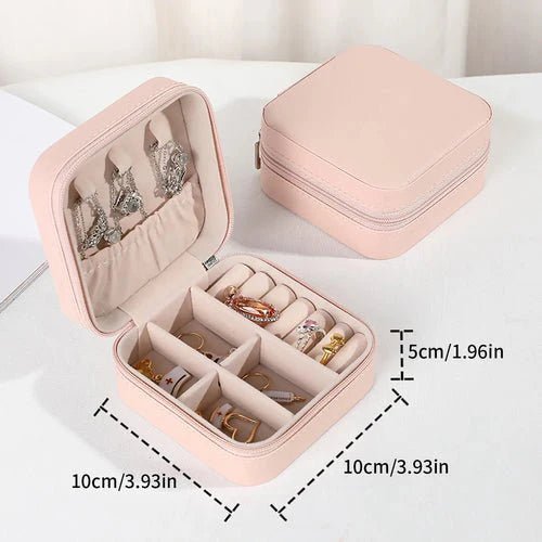The Luxe Mini Travel Jewelry Case - The Coral Palm LLC