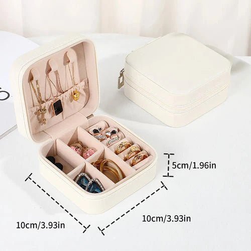 The Luxe Mini Travel Jewelry Case - The Coral Palm LLC