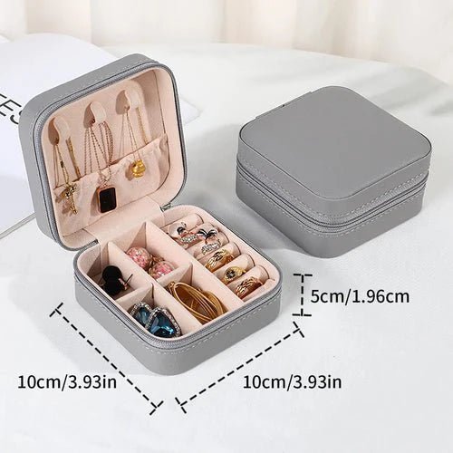 The Luxe Mini Travel Jewelry Case - The Coral Palm LLC
