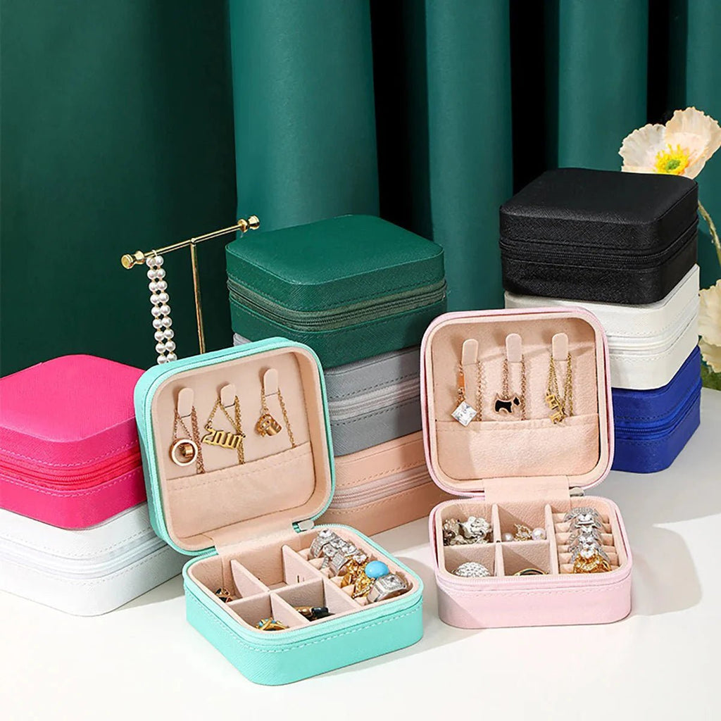 The Luxe Mini Travel Jewelry Case - The Coral Palm LLC