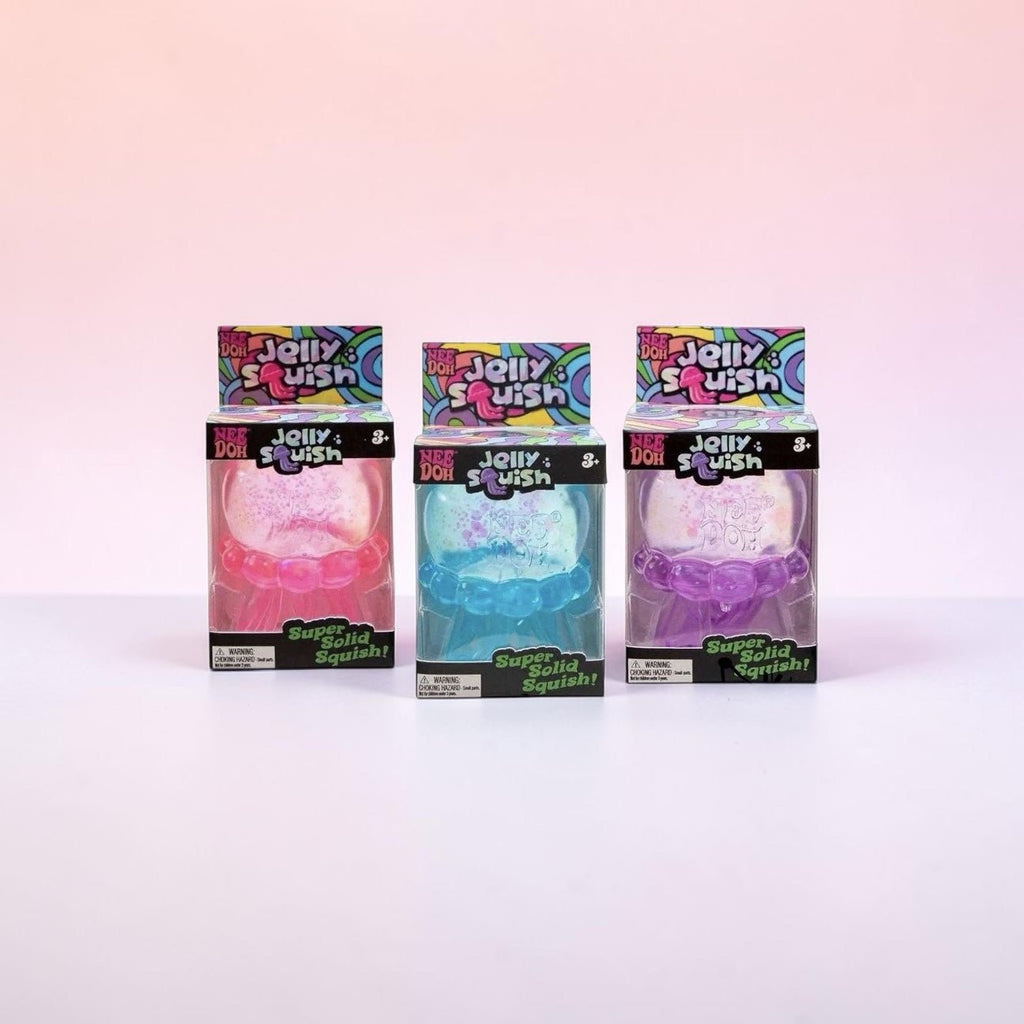 PRE - ORDER: SHIPS LATE JULY | NeeDoh Jelly Squish Jellyfish Sugar Ball - The Coral Palm LLC