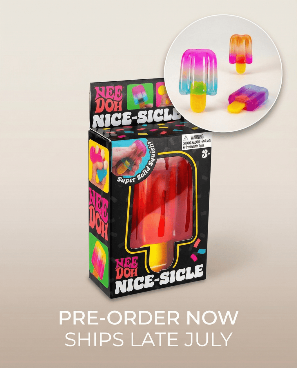 PRE - ORDER: SHIPS LATE JULY | NeeDoh Popsicle Nice - sicle Sugar Ball - The Coral Palm LLC
