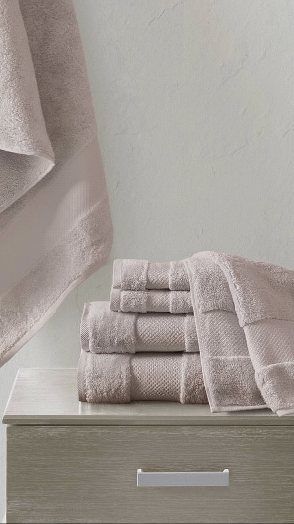 Turkish Cotton 6-Piece Bathroom Towel Set