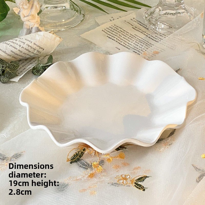 Provence Relief Dessert Plate - The Coral Palm LLC