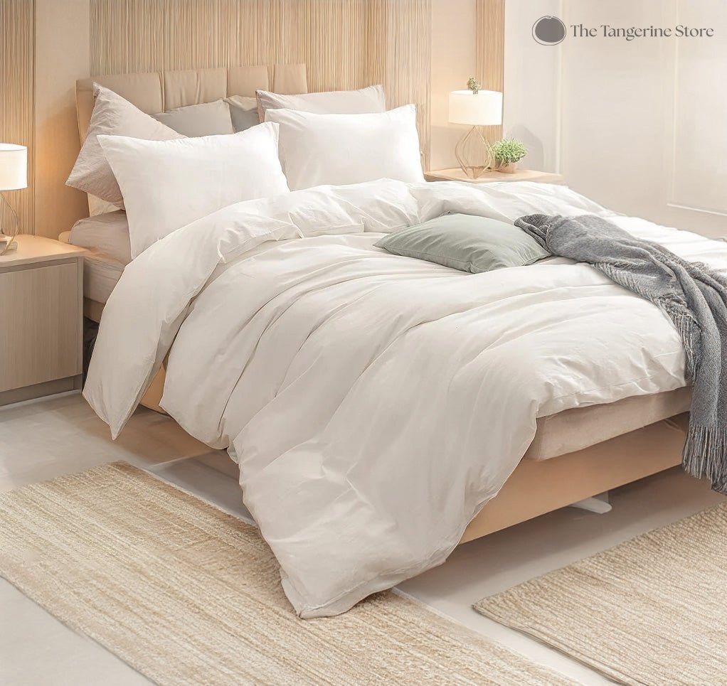 Sun-washed Comfort - Pure Cotton Sheet Sets - The Coral Palm LLC