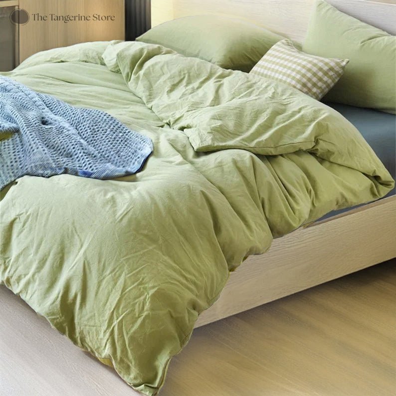 Sun-washed Comfort - Pure Cotton Sheet Sets - The Coral Palm LLC