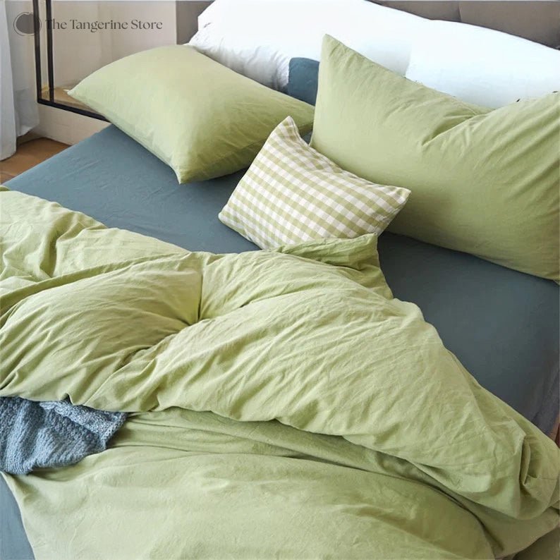 Sun-washed Comfort - Pure Cotton Sheet Sets - The Coral Palm LLC