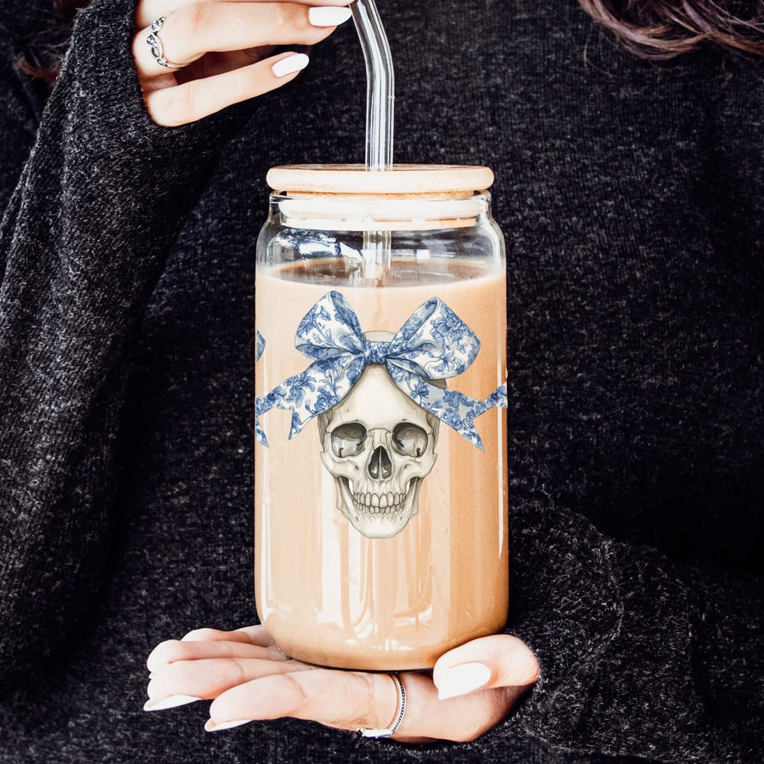 Rebel Bow Skull 20oz - The Coral Palm LLC
