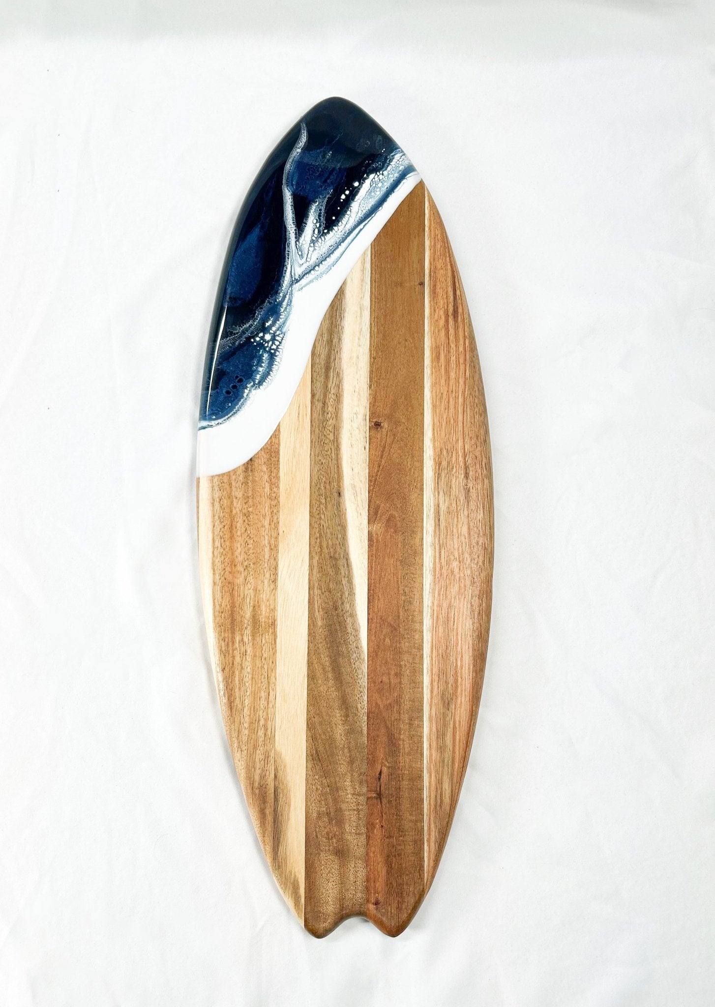 Resin - Accented Surfboard Shaped Charcuterie Boards - The Coral Palm LLC