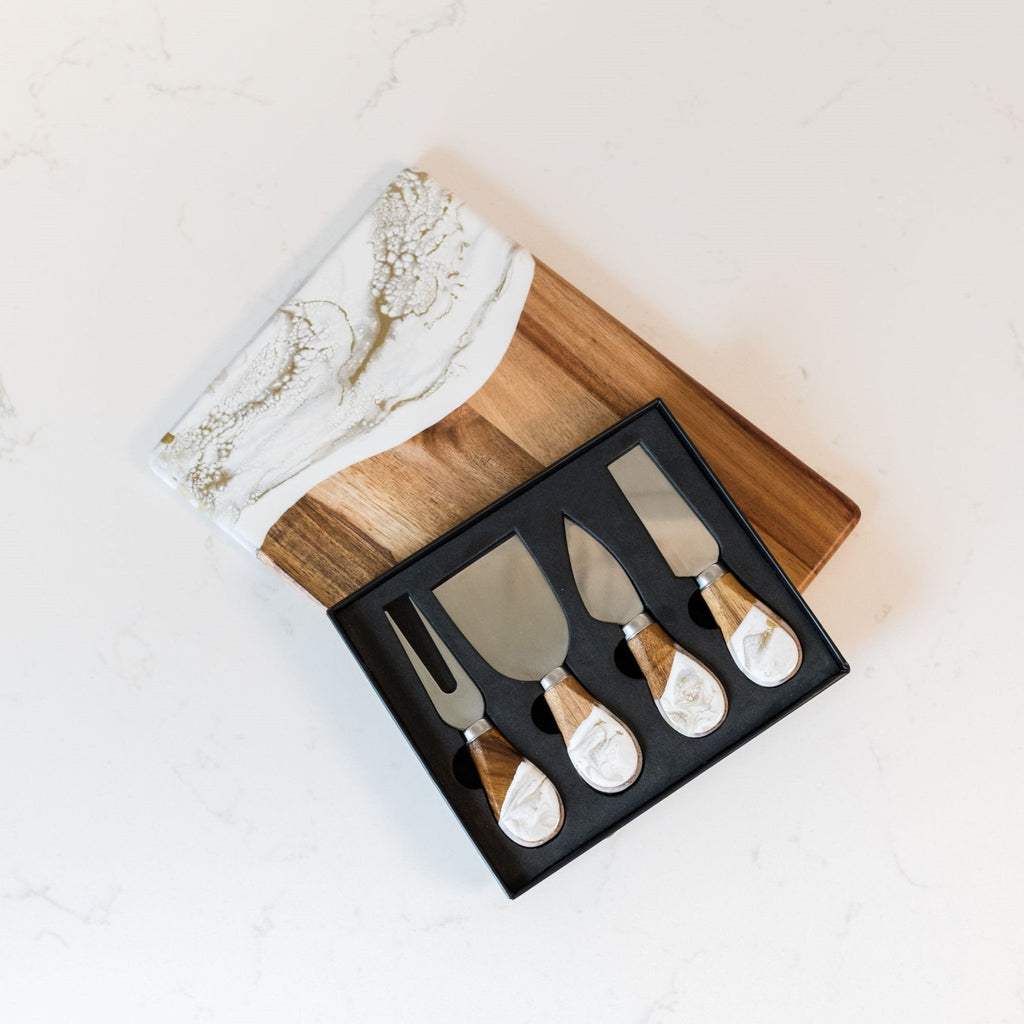 Resin Coated Cheese Knife Set (Back in Stock!!) - The Coral Palm LLC