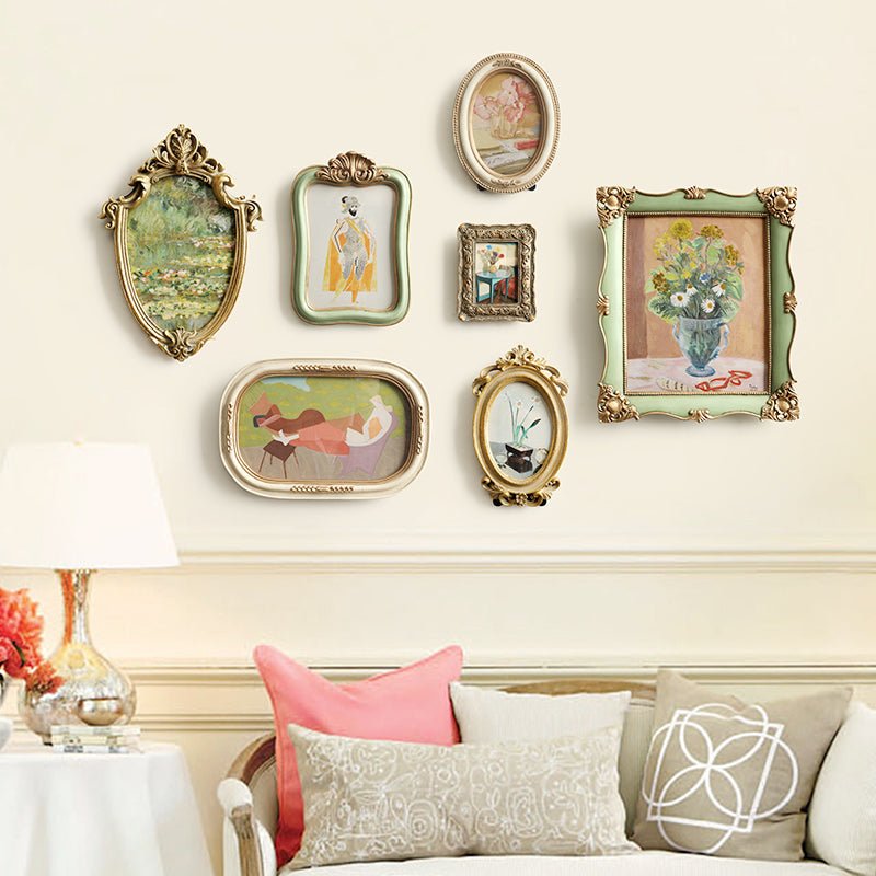 Nordic Luxe Retro Framed Art Decor  - The Coral Palm LLC