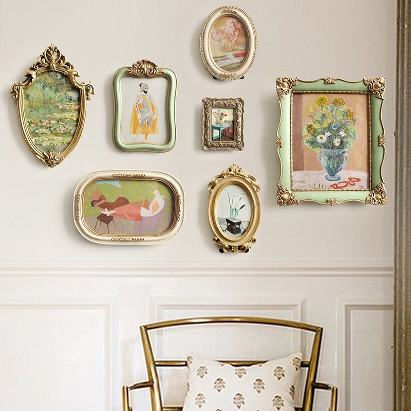 Nordic Luxe Retro Framed Art Decor  - The Coral Palm LLC