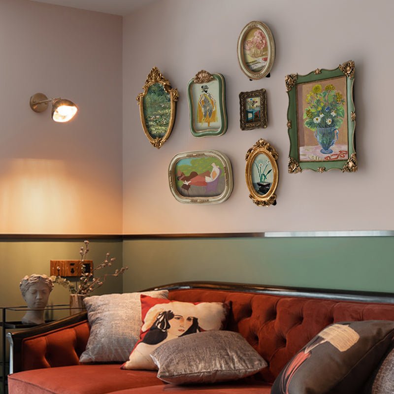 Nordic Luxe Retro Framed Art Decor  - The Coral Palm LLC