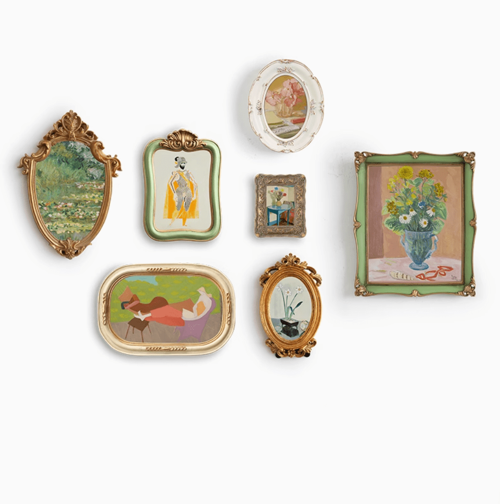 Nordic Luxe Retro Framed Art Decor  - The Coral Palm LLC