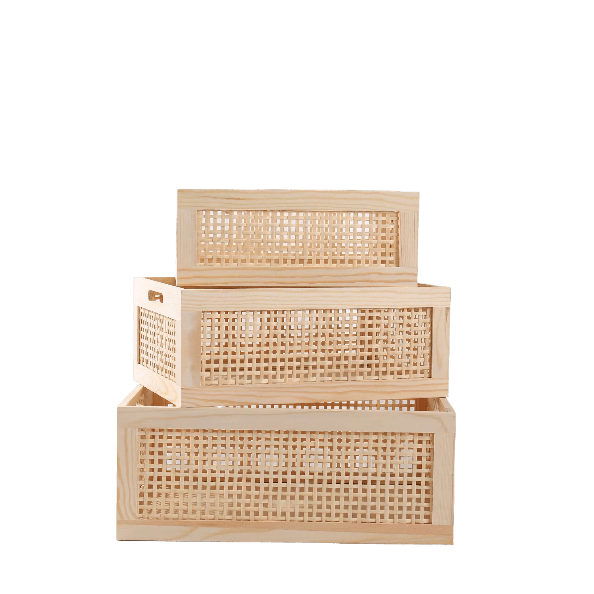 Retro wicker storage basket - The Coral Palm LLC
