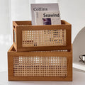 Retro wicker storage basket - The Coral Palm LLC