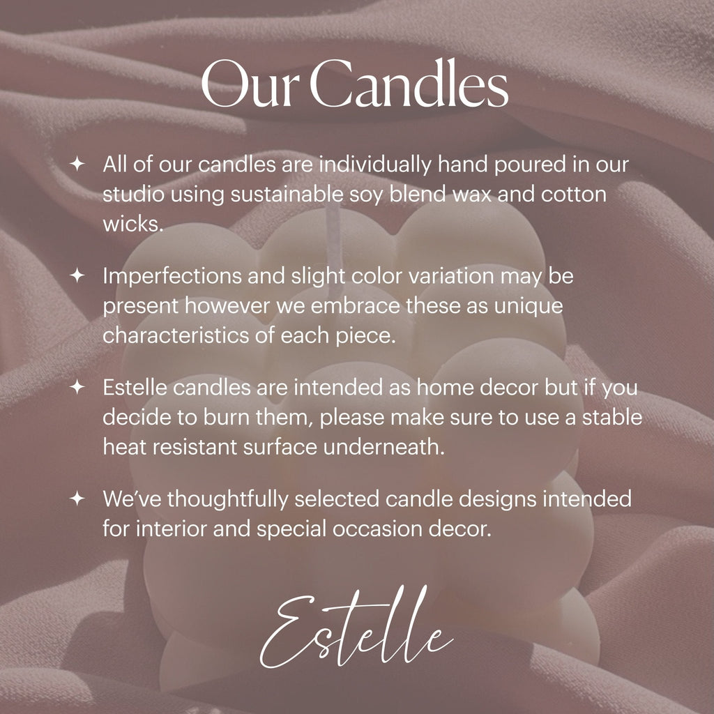Ribbed Hourglass Sculptural Pillar Candle - The Coral Palm LLC