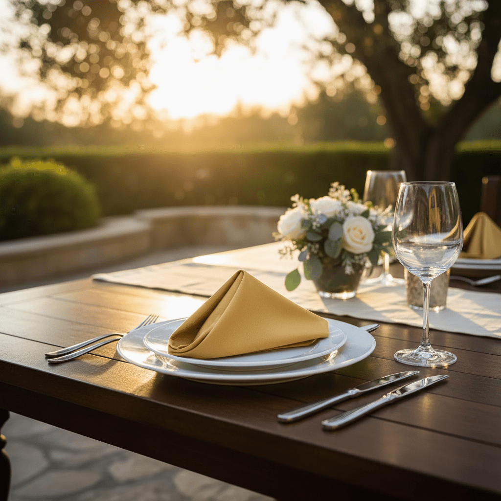 Riviera Classic Table Napkins – Set of 12 - The Coral Palm LLC