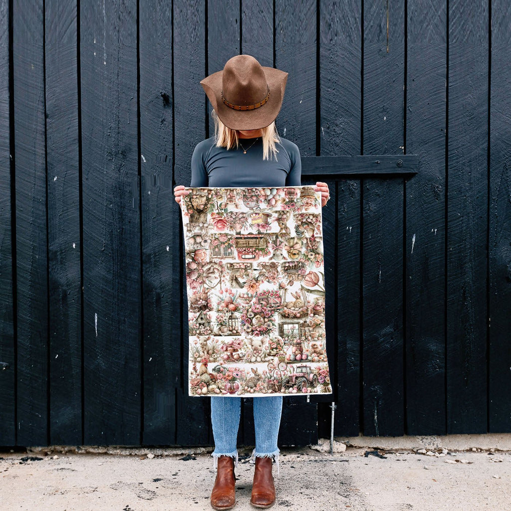 Rose Royal Easter Towel - The Coral Palm LLC