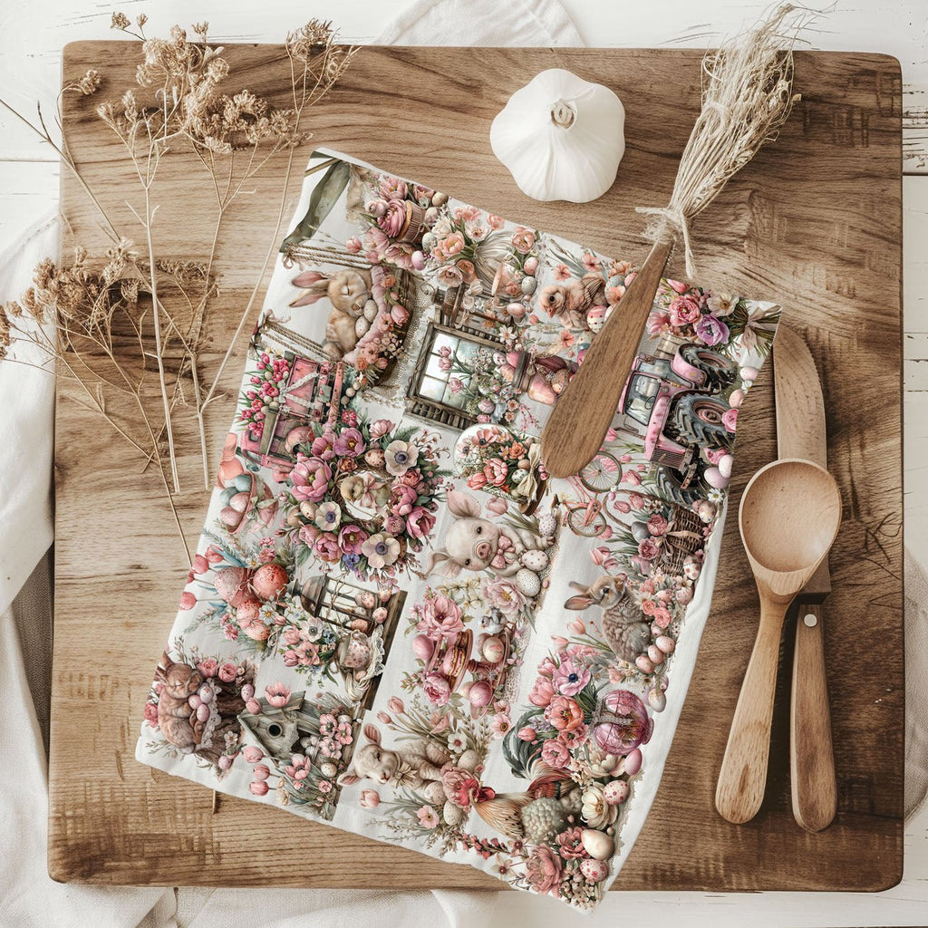 Rose Royal Easter Towel - The Coral Palm LLC