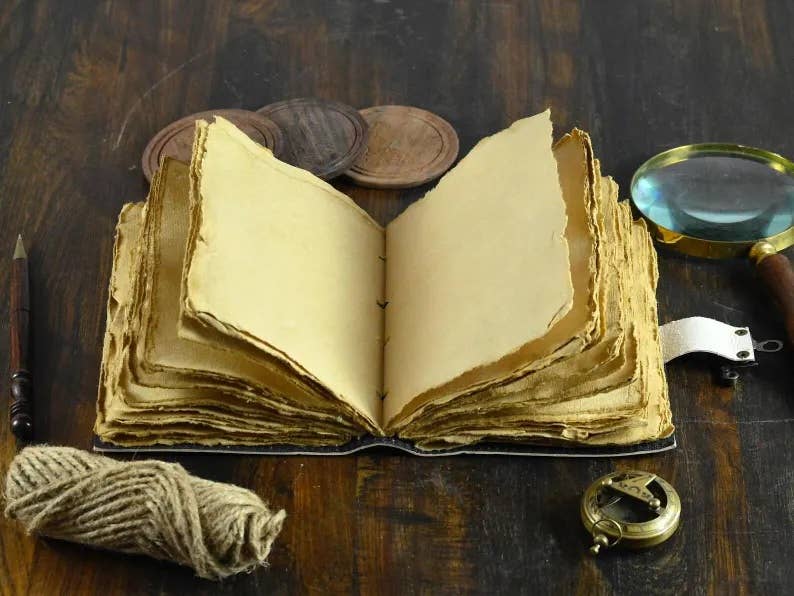 Sailing Ship boat Journal Notebook Book of Shadows - The Coral Palm LLC