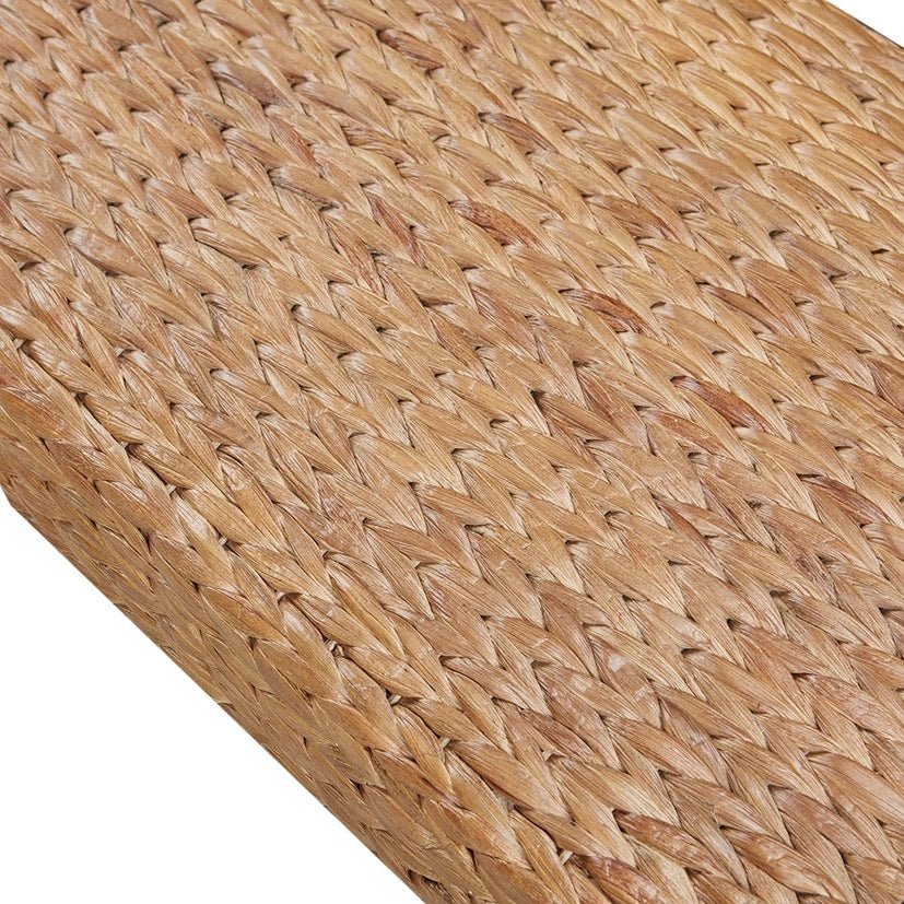 Seagrass Woven Farmhouse Rustic Boho Bench - The Coral Palm LLC