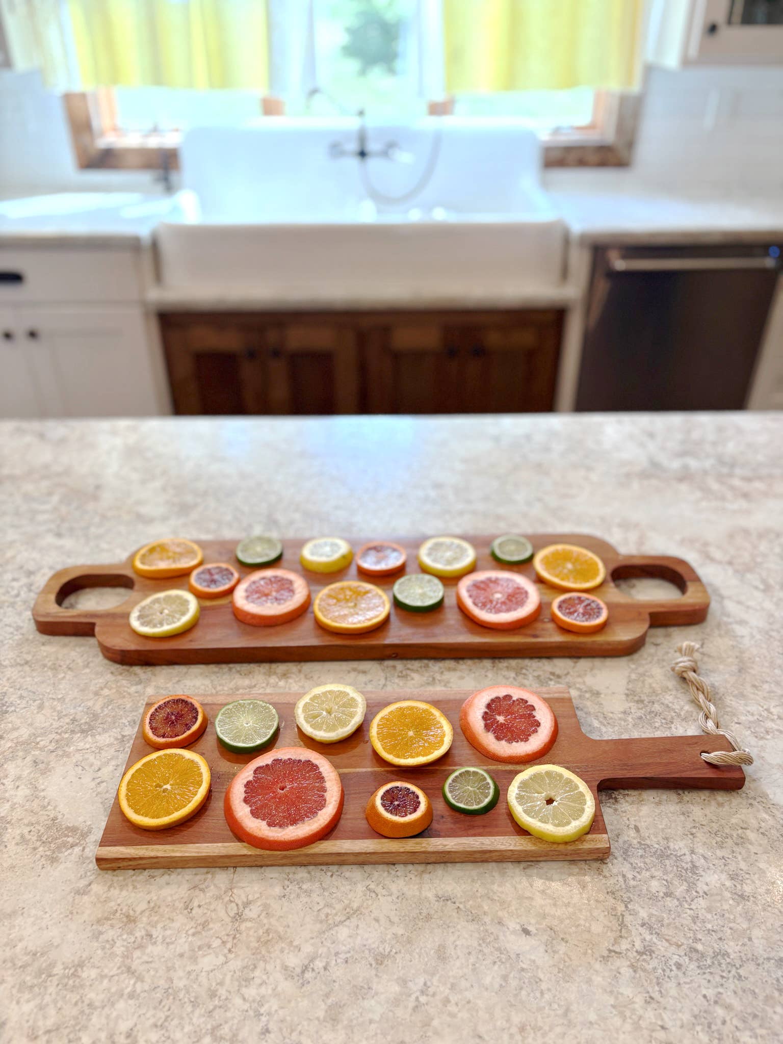 Serving Board Double Handle Large - The Coral Palm LLC