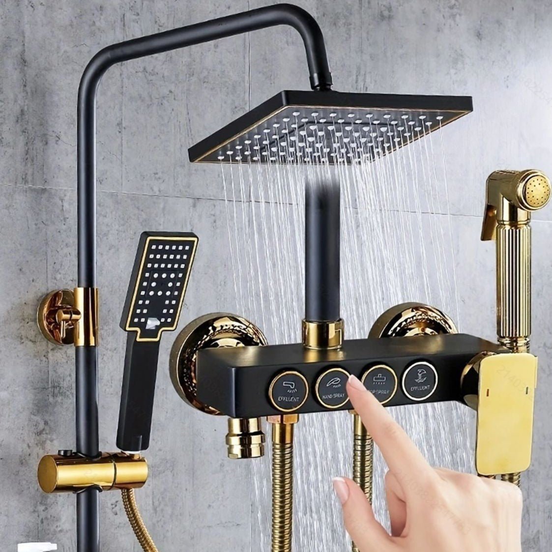 Modern Rain Shower System - The Coral Palm LLC