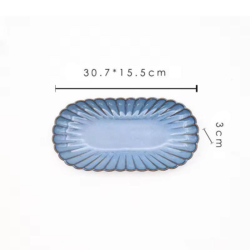 Skyfall 22 - Piece Scalloped Serving Set - The Coral Palm LLC