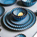 Skyfall 22 - Piece Scalloped Serving Set - The Coral Palm LLC