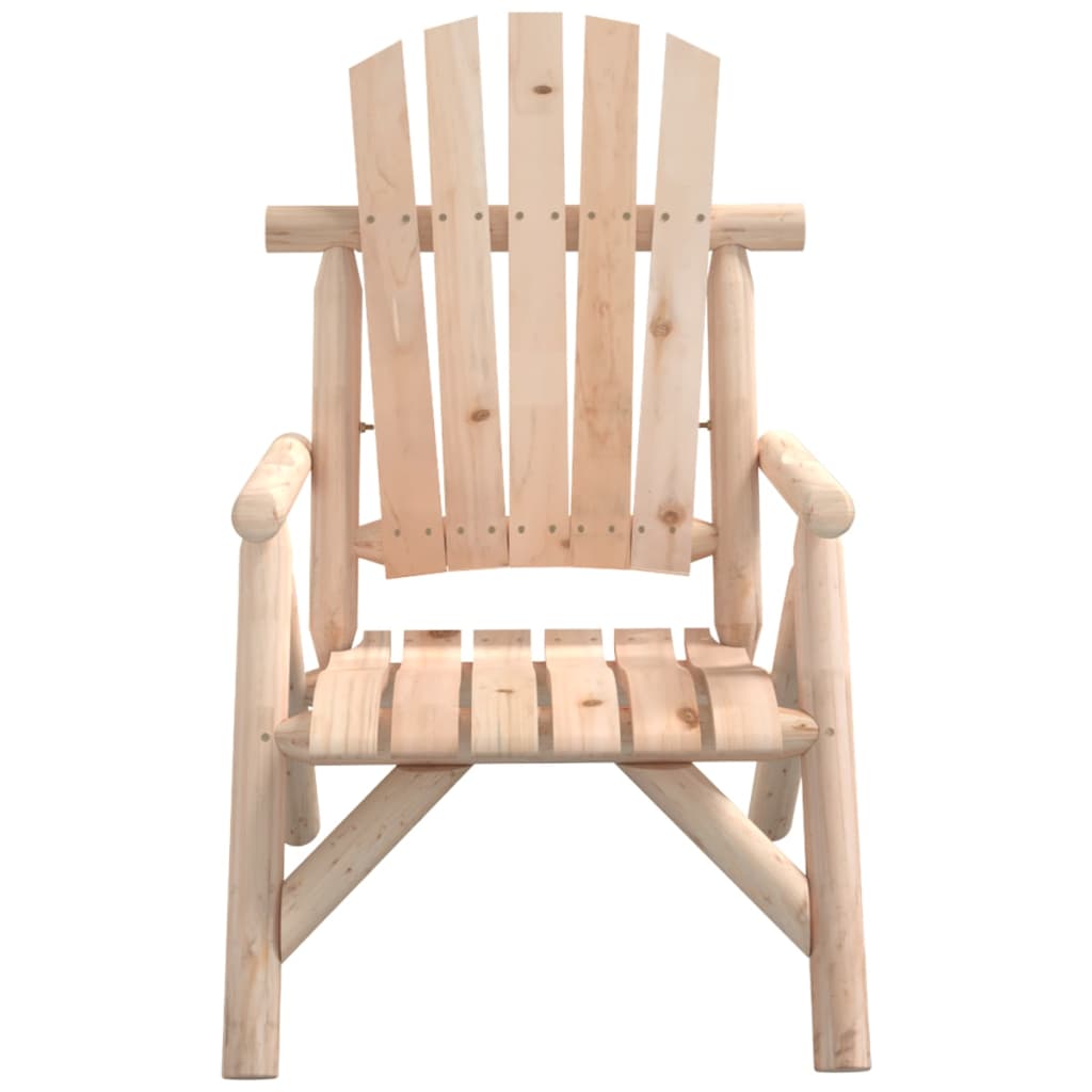 Solid Wood Spruce Patio Chair 26.8"x33.9"x40.6" - The Coral Palm LLC