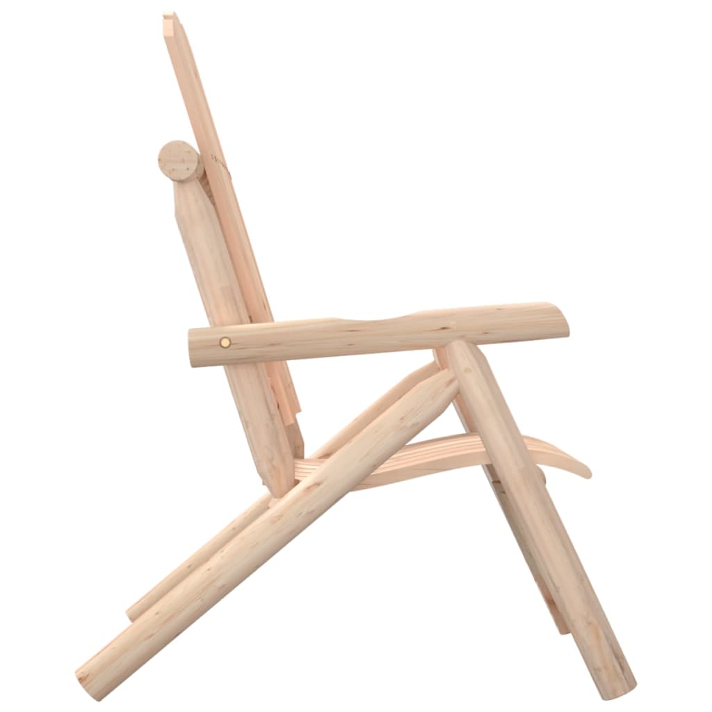 Solid Wood Spruce Patio Chair 26.8"x33.9"x40.6" - The Coral Palm LLC