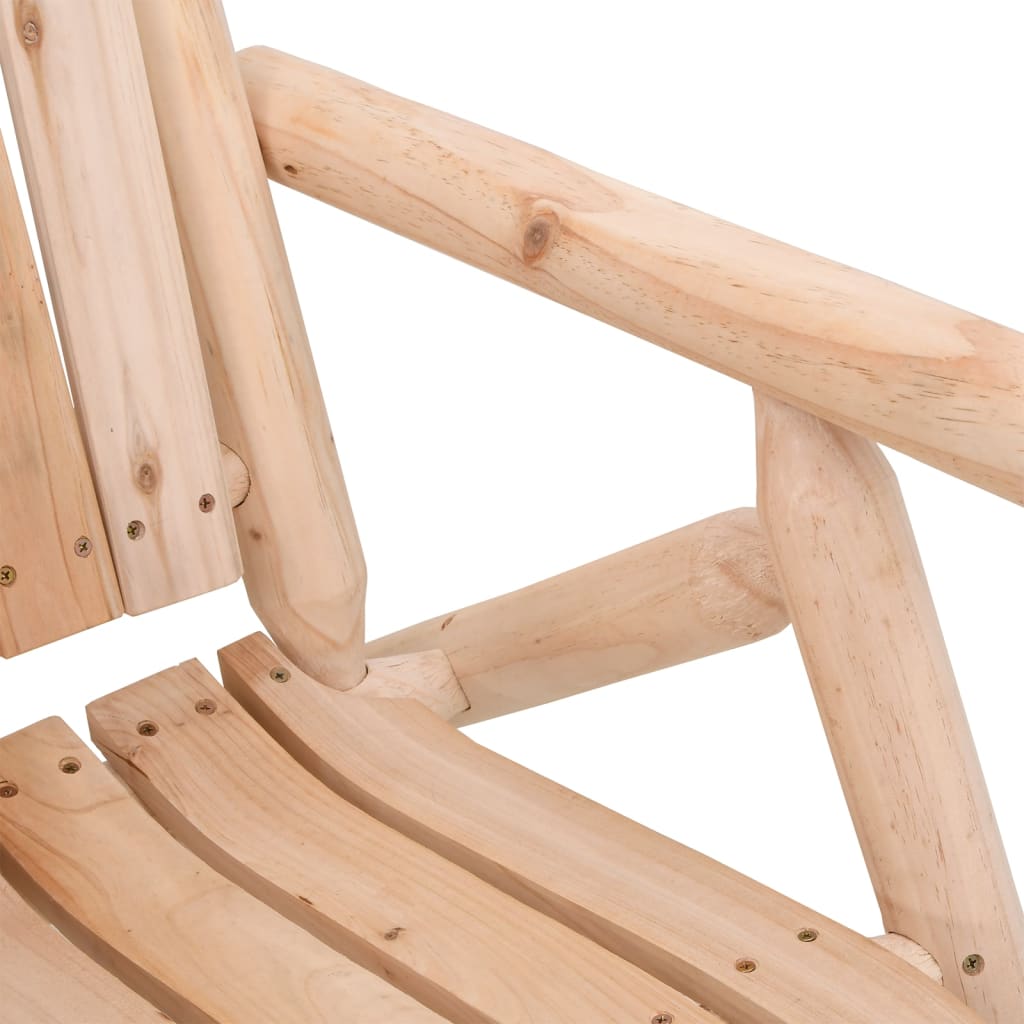 Solid Wood Spruce Patio Chair 26.8"x33.9"x40.6" - The Coral Palm LLC