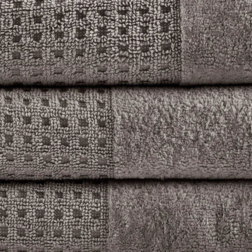Spa Waffle 6 - Piece Bath Towel Set [Certified] - The Coral Palm LLC