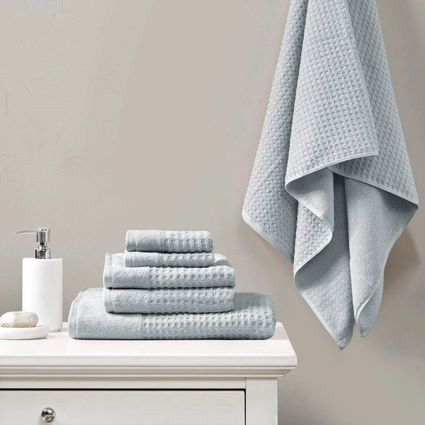 Spa Waffle 6 - Piece Bath Towel Set [Certified] - The Coral Palm LLC