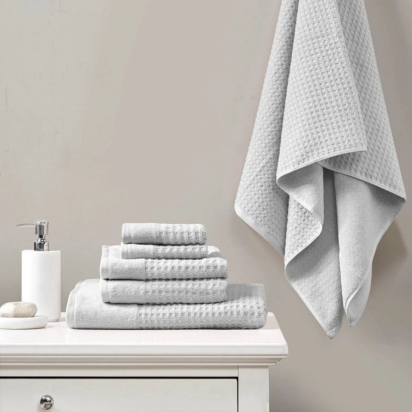 Spa Waffle 6 - Piece Bath Towel Set [Certified] - The Coral Palm LLC
